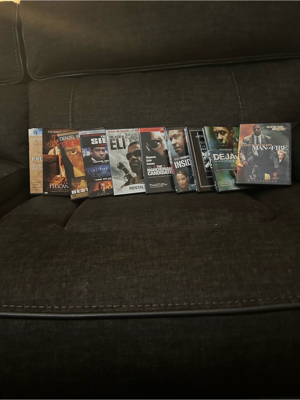 Assorted Denzel Washington DVD Movie Collection - Black